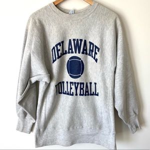 90’s Champion University Of Delaware Volleyball Reverse Weave crewneck U.S.A.